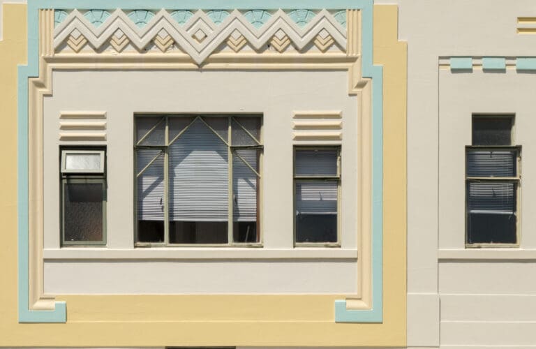 Art Deco architecture in Napier, North Island, New Zealand