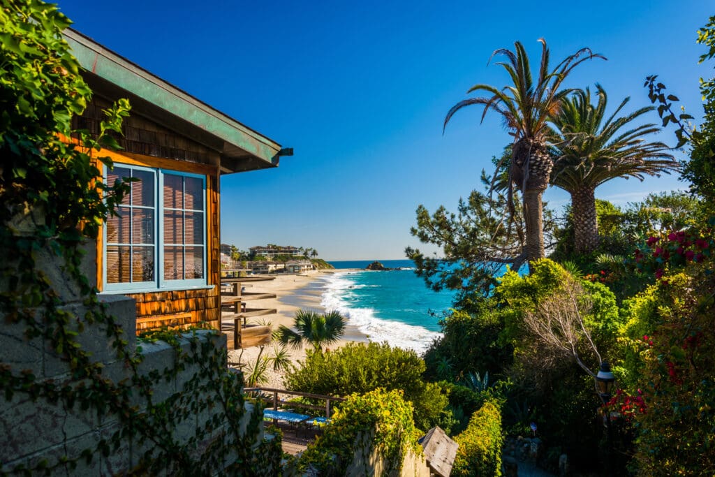 What is a stand-alone earthquake policy. House and view of Victoria Beach, in Laguna Beach, California.