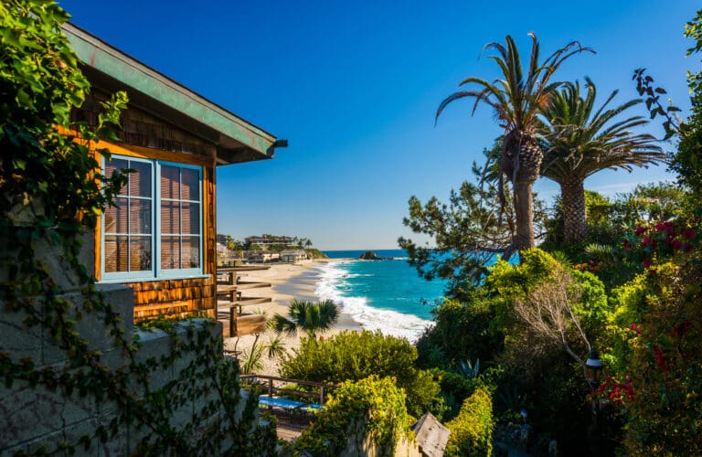 What is a stand-alone earthquake policy. House and view of Victoria Beach, in Laguna Beach, California.