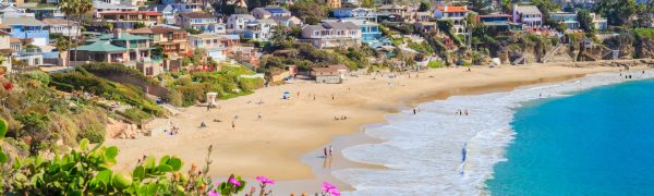 Is earthquake insurance worth getting? Crescent Bay of Laguna Beach, Orange County, California USA