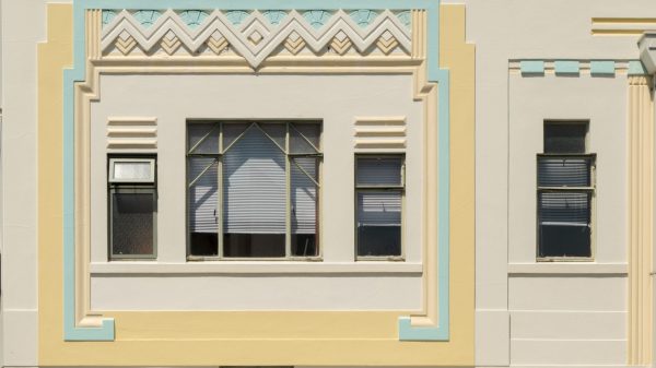 Art Deco architecture in Napier, North Island, New Zealand