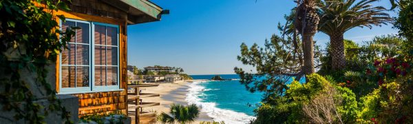 What is a stand-alone earthquake policy. House and view of Victoria Beach, in Laguna Beach, California.